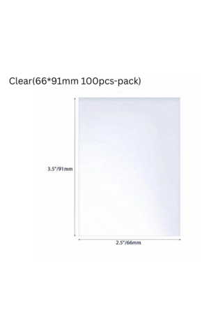 Clear Card Sleeve 66*91 (100pcs)
