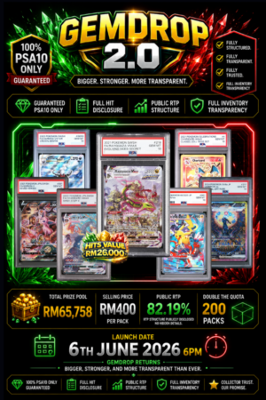 GemDrop 2.0 – Premium PSA10 Mystery Drop