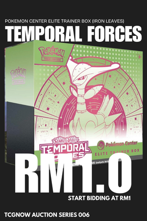 Temporal Forces Pokémon Center Elite Trainer Box (Iron Leaves)