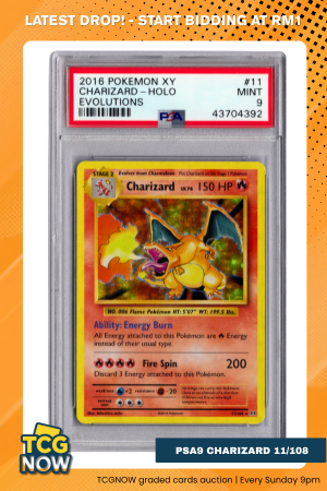 [PSA9] Charizard - Evolutions (11/108)