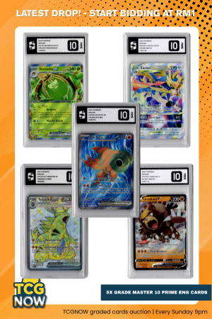 Grade Master 10 Prime Cards Bundle (5× English Cards)