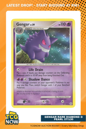 Gengar Rare Diamond & Pearl 27/130 #1578 (NM)