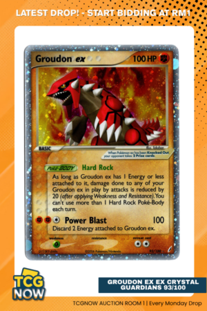 Groudon EX EX Crystal Guardians 93/100 #1581 (LP)