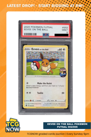 Eevee On The Ball Pokemon Futsal 002/005 PSA 9