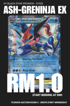 Ash-Greninja EX XY Black Star Promos XY133