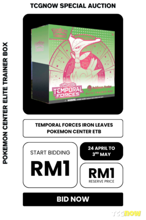 Temporal Forces (Iron Leaves) Pokémon Center Elite Trainer Box (with Acrylic Case)