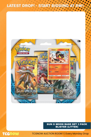 Sun & Moon Base Set 3 Pack Blister (Litten)