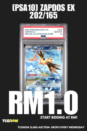 [PSA10] Zapdos ex 202/165