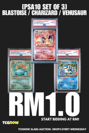 [PSA10 Set Of 3] Blastoise / Charizard / Venusaur Promo Card Pack 25th Anniversary Edition 003/025 / 001/025 / 002/025