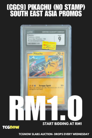 [CGC9] Pikachu (No Stamp) South East Asia Promos 190