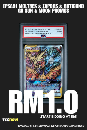 [PSA9] Moltres & Zapdos & Articuno GX Sun & Moon Promos SM210