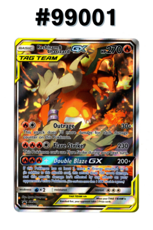 #99001 - Reshiram & Charizard GX – Sun & Moon Promos #SM201