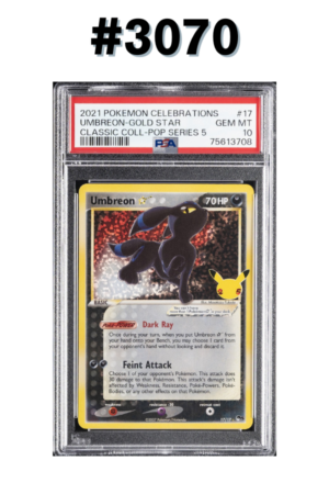 #3070 - [PSA 10] Umbreon Gold Star – Celebrations #17/17