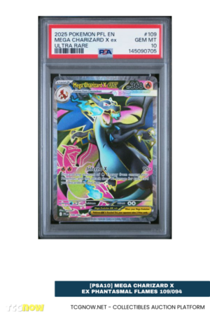 [PSA10] Mega Charizard X ex Phantasmal Flames 109/094