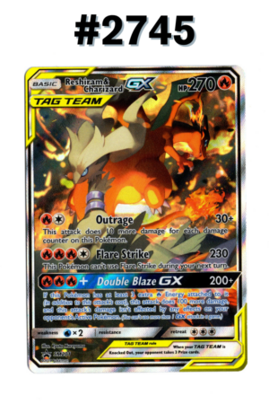 #2745 - Reshiram & Charizard GX – Sun & Moon Promos #SM201