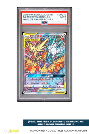 [PSA9] Moltres & Zapdos & Articuno GX Sun & Moon Promos SM210