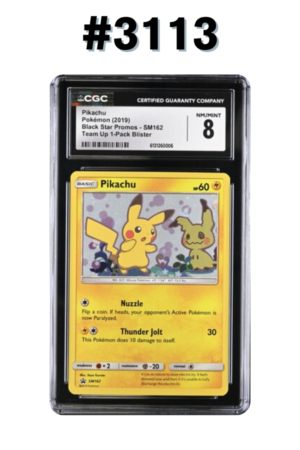 #3113 - [CGC 8] Pikachu – Sun & Moon Promos #SM162