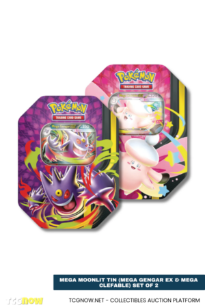 Mega Moonlit Tin (Mega Gengar ex & Mega Clefable) Set of 2