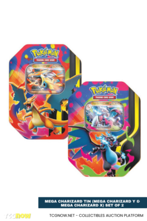 Mega Charizard Tin (Mega Charizard Y & Mega Charizard X) Set of 2