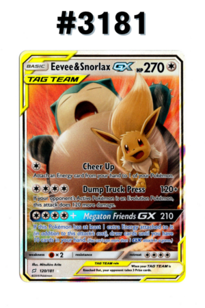 #3181 - Eevee & Snorlax GX - Team UP 120/181