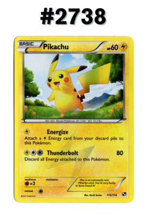 #2738 - Pikachu – Black & White #115/114