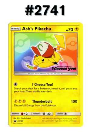 #2741 - Ash's Pikachu – Sun & Moon Promos #SM108