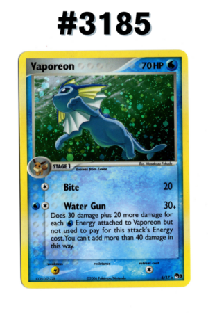 #3185 - Vaporeon - Pop Series 3 6/17