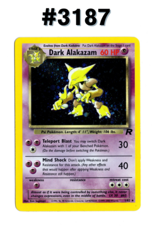 #3187 - Dark Alakazam - Team Rocket Unlimited 1/82