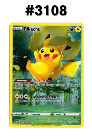 #3108 - Pikachu – Crown Zenith #GG30/GG70