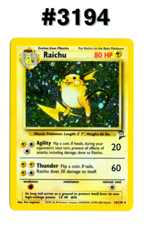 #3194 - Raichu - Base Set 2 16/130