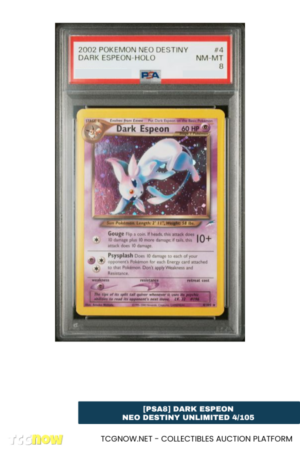[PSA8] Dark Espeon Neo Destiny Unlimited 4/105