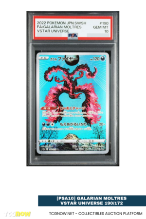 [PSA10] Galarian Moltres VSTAR Universe 190/172