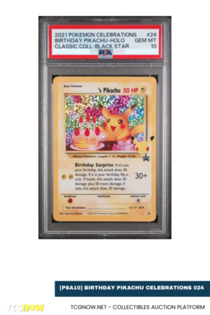 [PSA10] Birthday Pikachu Celebrations 24