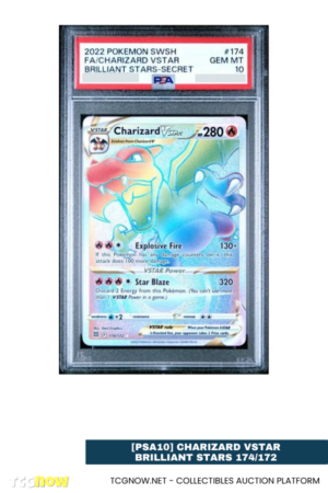 [PSA10] Charizard VSTAR Brilliant Stars 174/172