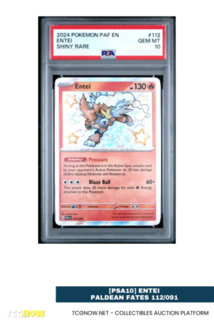 [PSA10] Entei – Paldean Fates 112/091