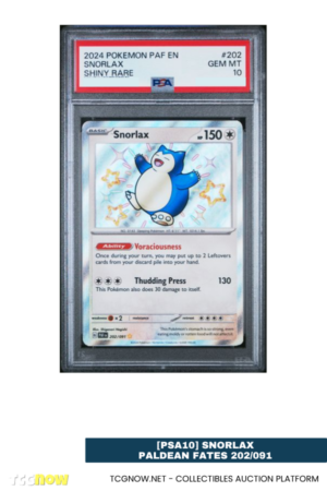 [PSA10] Snorlax – Paldean Fates 202/091