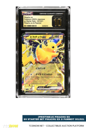 [PRISTINE10] Pikachu ex – SV Starter Set Pikachu ex & Pawmot 001/021